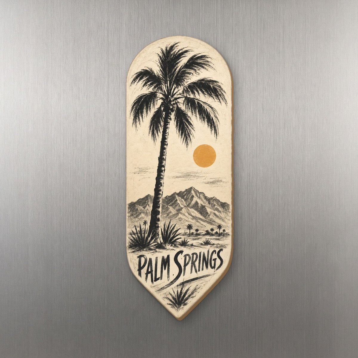 She's Choosing Palm Springs Magnet | Charcoal Gesture | S754-M