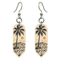She's Choosing Palm Springs Earrings | Charcoal Gesture | S754