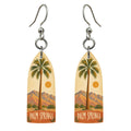 She's Choosing Palm Springs Earrings | Naive Folk Painting | S757