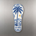 She's Choosing Palm Springs Magnet | Blue-And-White Ceramic Illustration | S758-M