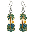 She's Choosing Palm Springs Earrings | Cloisonné-Inspired Graphic | S759