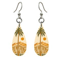 She's Choosing Palm Springs Earrings | Typographic Illustration | S760
