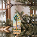 She's Choosing Palm Springs Ornament | Colored Pencil over Gouache | S761-O
