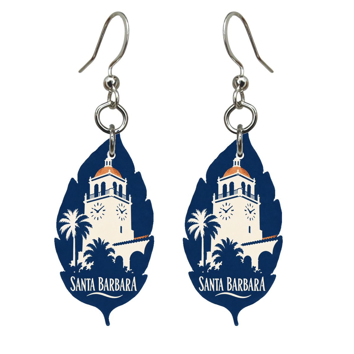 She's Choosing Santa Barbara Earrings | Negative-Space Silhouette | S762