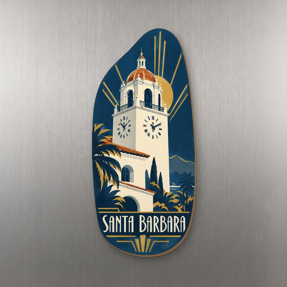 She's Choosing Santa Barbara Magnet | Art Deco | S766-M