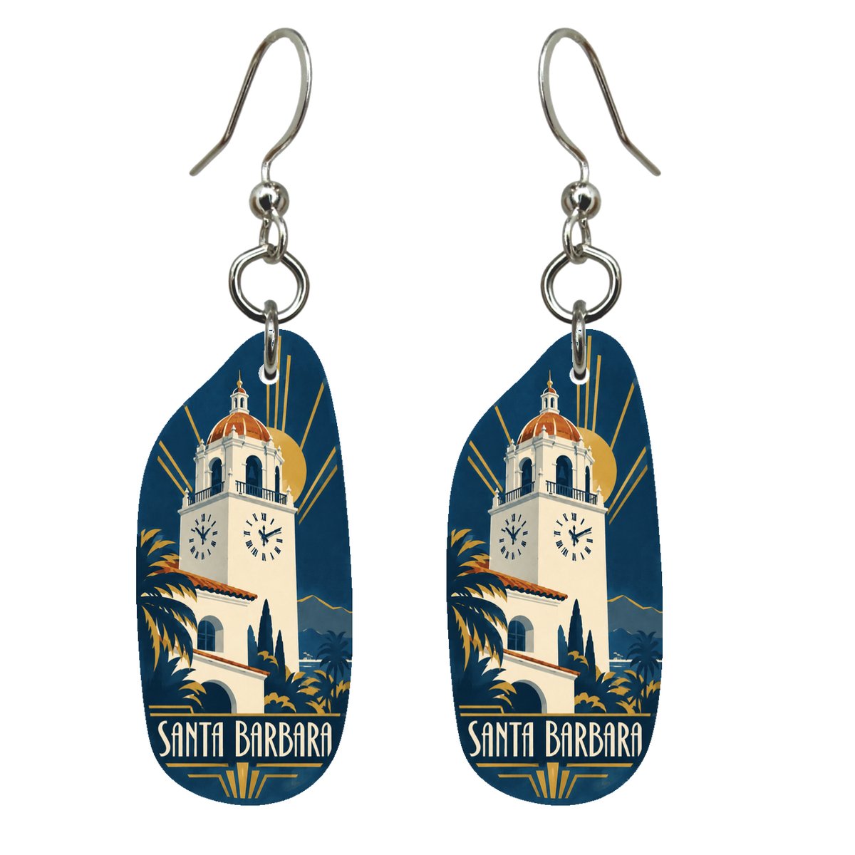 She's Choosing Santa Barbara Earrings | Art Deco | S766