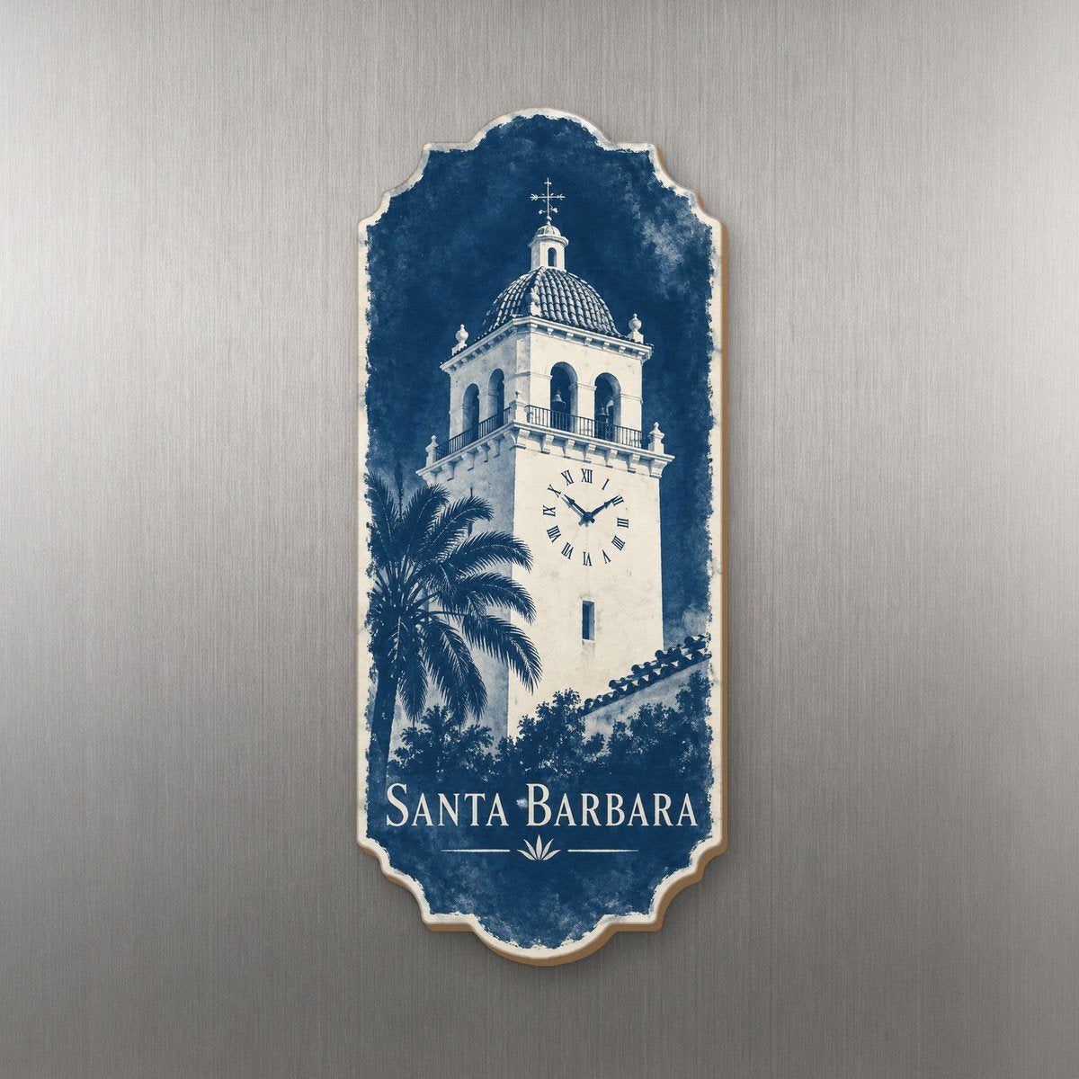 She's Choosing Santa Barbara Magnet | Cyanotype-Inspired | S768-M