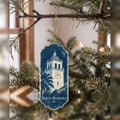 She's Choosing Santa Barbara Ornament | Cyanotype-Inspired | S768-O
