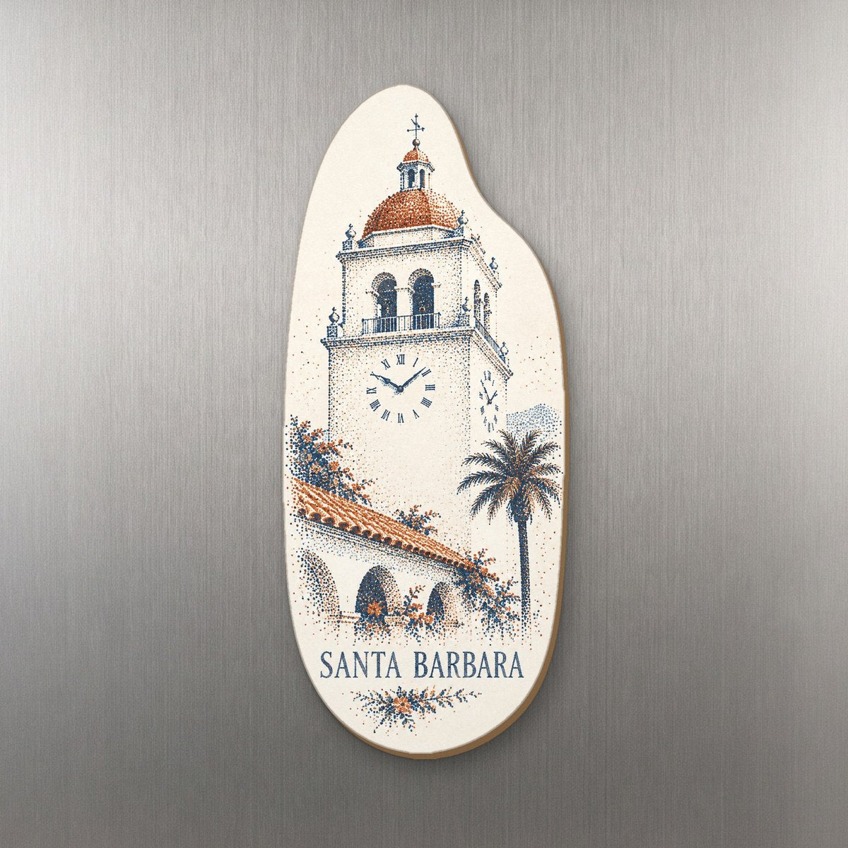 She's Choosing Santa Barbara Magnet | Sparse Pointillism | S770-M