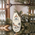 She's Choosing Santa Barbara Ornament | Sparse Pointillism | S770-O