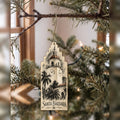 She's Choosing Santa Barbara Ornament | Charcoal Gesture | S772-O