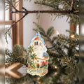 She's Choosing Santa Barbara Ornament | Restrained Watercolor | S773-O