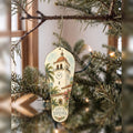 She's Choosing Santa Barbara Ornament | Pen and Watercolor Wash | S774-O