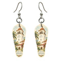 She's Choosing Santa Barbara Earrings | Pen and Watercolor Wash | S774