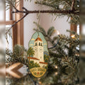 She's Choosing Santa Barbara Ornament | Naive Folk Painting | S775-O