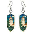 She's Choosing Santa Barbara Earrings | Cloisonné-Inspired Graphic | S777