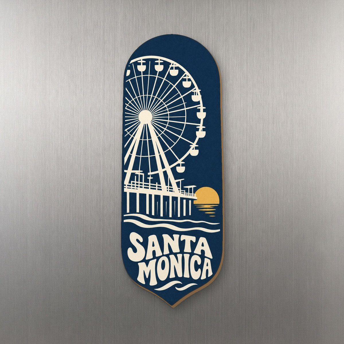 She's Choosing Santa Monica Magnet | Negative-Space Silhouette | S780-M
