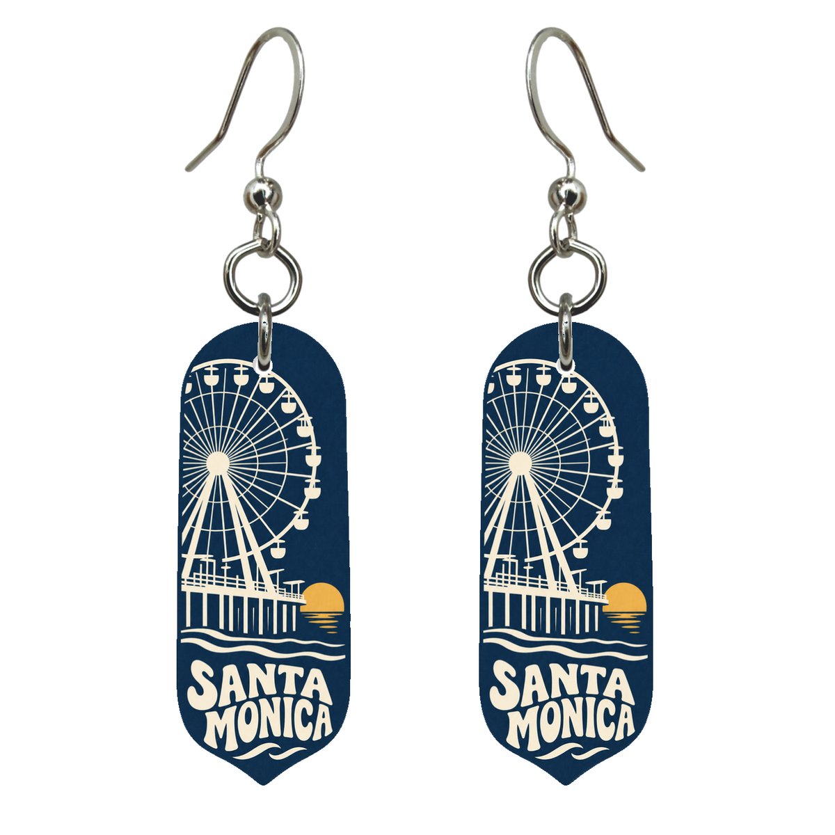 She's Choosing Santa Monica Earrings | Negative-Space Silhouette | S780