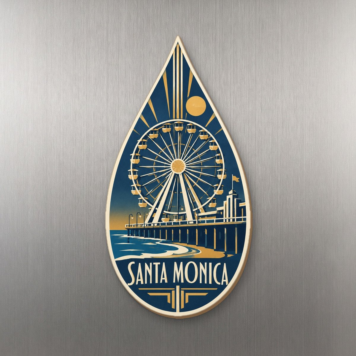 She's Choosing Santa Monica Magnet | Art Deco | S784-M