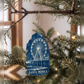 She's Choosing Santa Monica Ornament | Cyanotype-Inspired | S786-O