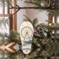 She's Choosing Santa Monica Ornament | Sparse Pointillism | S788-O