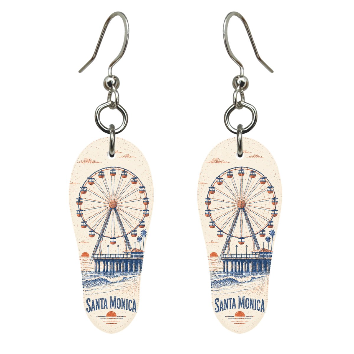 She's Choosing Santa Monica Earrings | Sparse Pointillism | S788