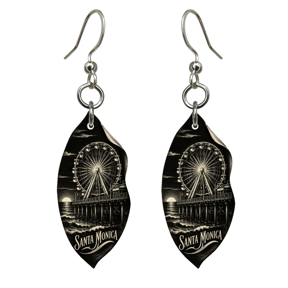 She's Choosing Santa Monica Earrings | Scratchboard | S789