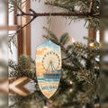 She's Choosing Santa Monica Ornament | Restrained Watercolor | S791-O