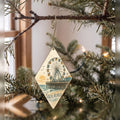 She's Choosing Santa Monica Ornament | Pen and Watercolor Wash | S792-O