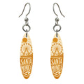 She's Choosing Santa Monica Earrings | Typographic Illustration | S796
