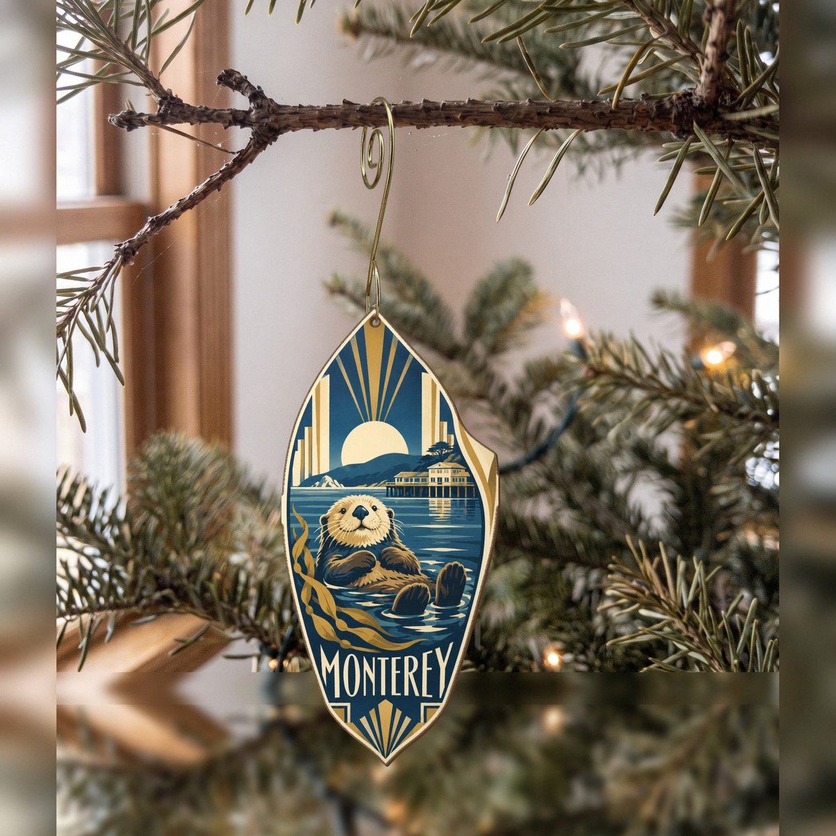 She's Choosing Monterey Ornament | Art Deco | S802-O