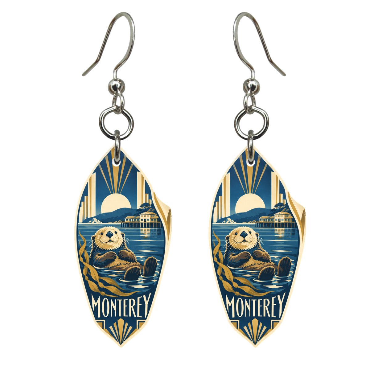 She's Choosing Monterey Earrings | Art Deco | S802