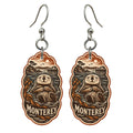 She's Choosing Monterey Earrings | Woodcut | S803