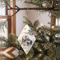 She's Choosing Monterey Ornament | Sparse Pointillism | S806-O