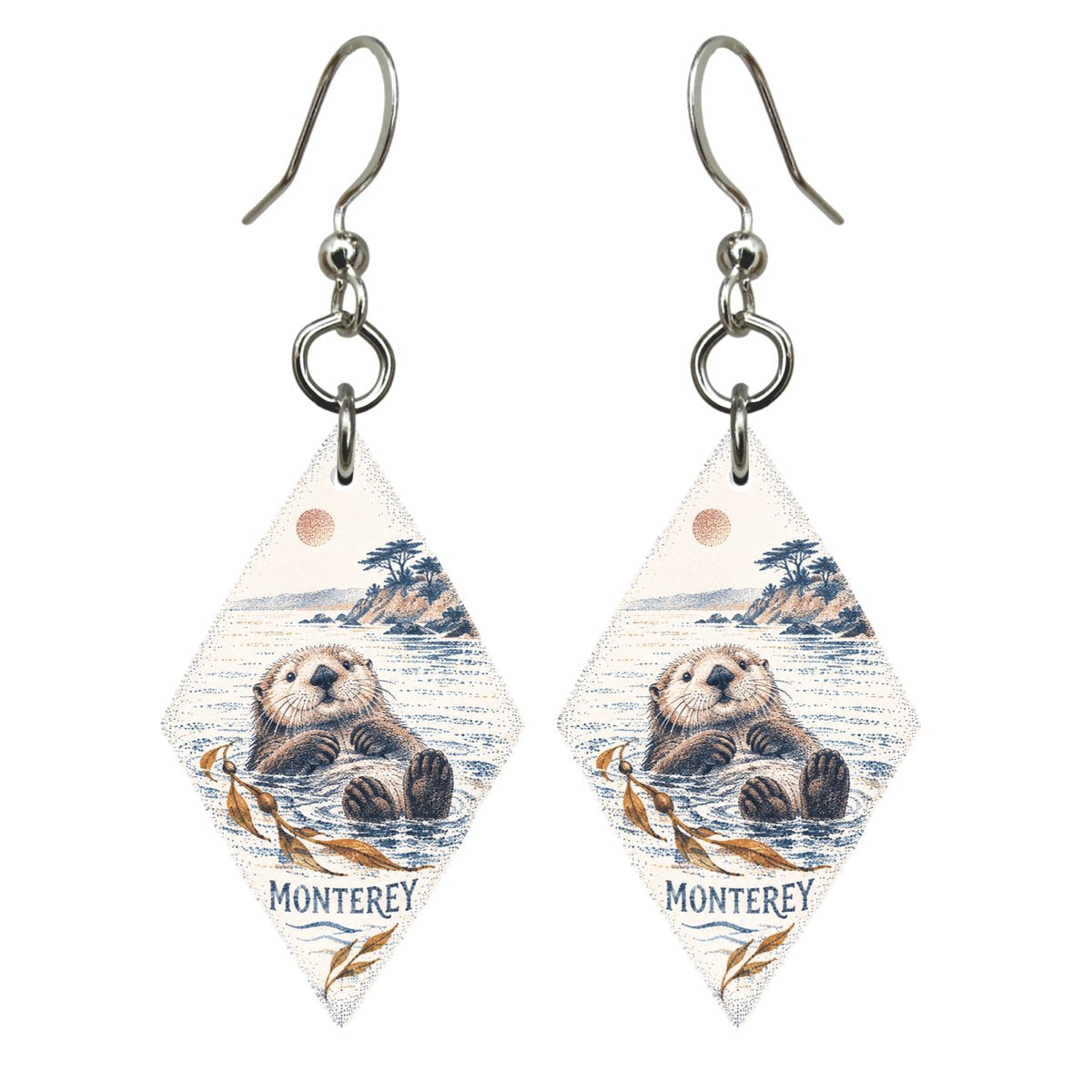 She's Choosing Monterey Earrings | Sparse Pointillism | S806