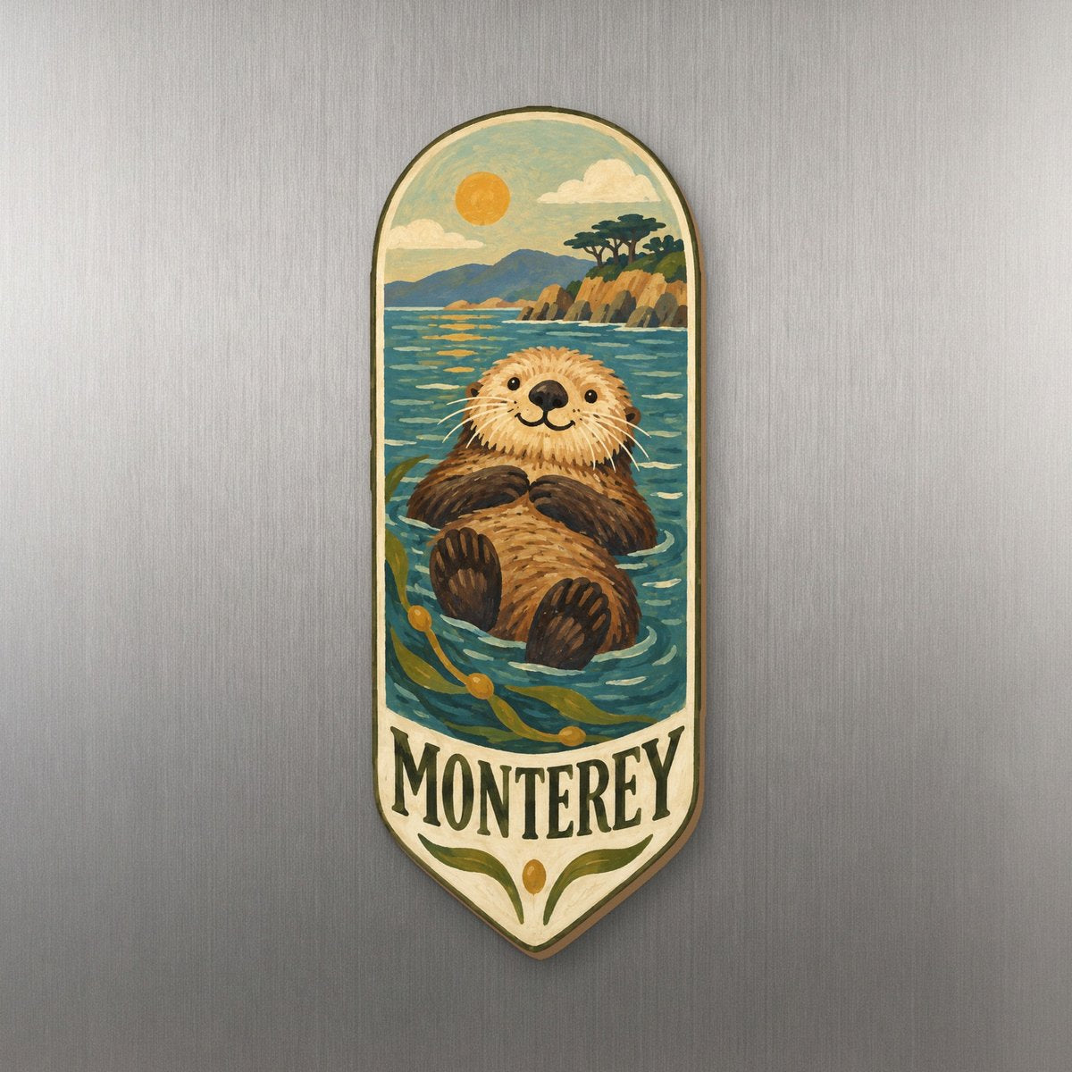 She's Choosing Monterey Magnet | Naive Folk Painting | S811-M