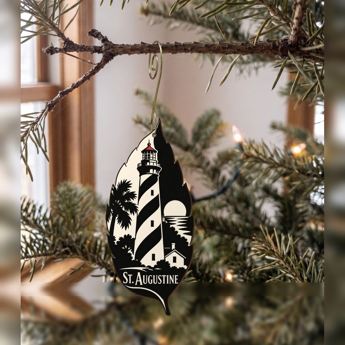 She's Choosing St. Augustine Ornament | Notan | S819-O