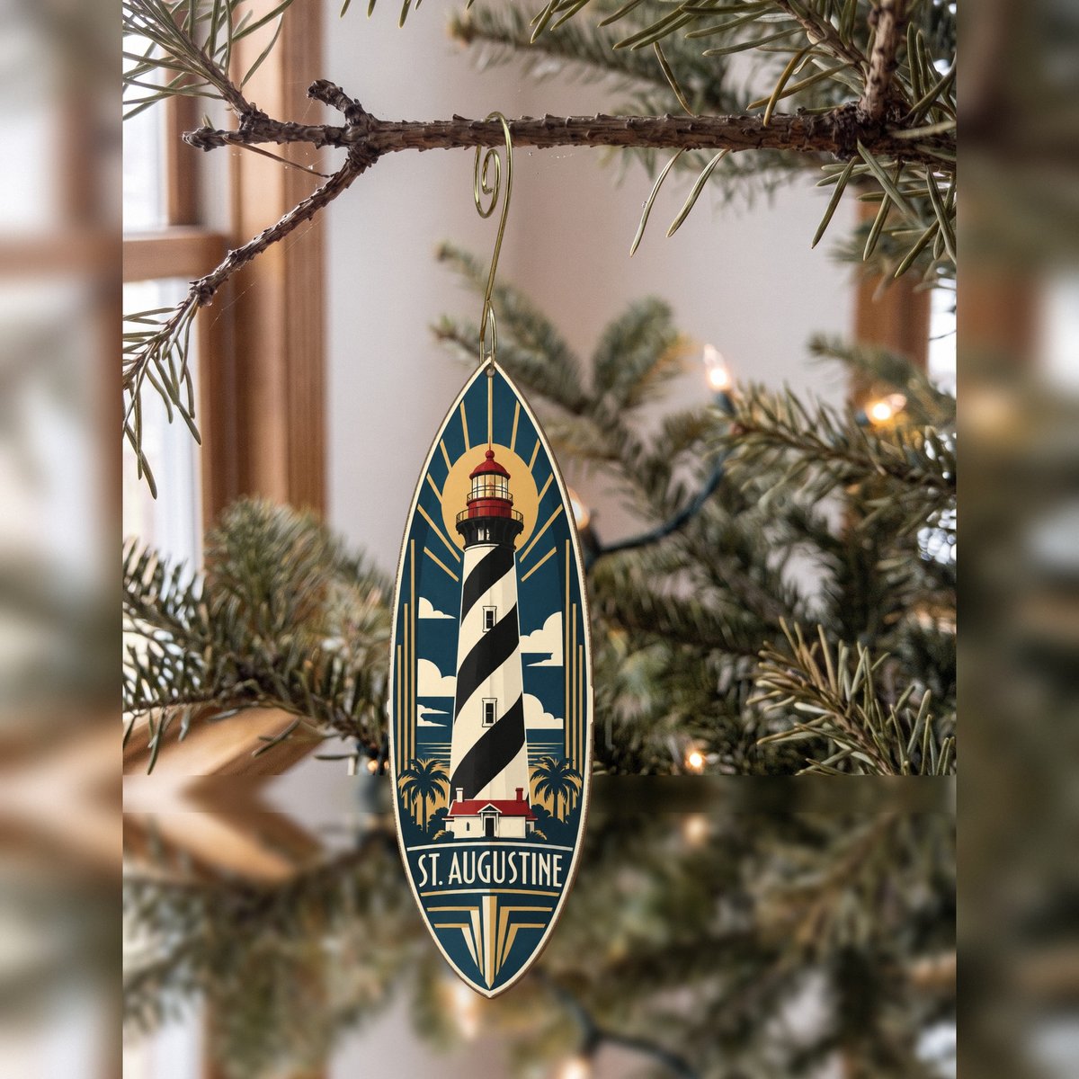 She's Choosing St. Augustine Ornament | Art Deco | S820-O