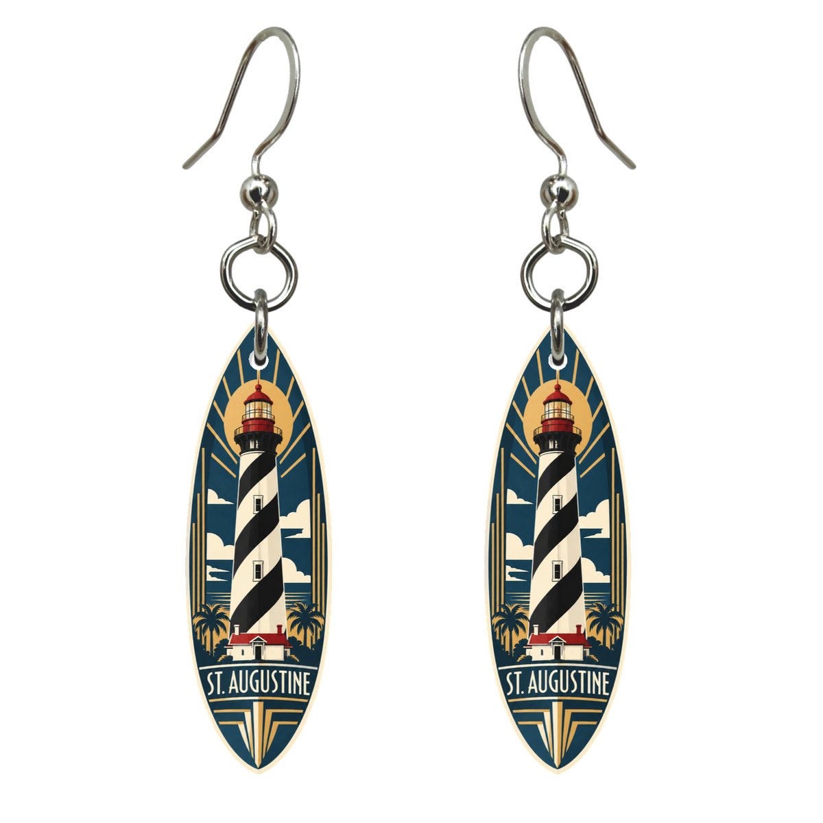 She's Choosing St. Augustine Earrings | Art Deco | S820