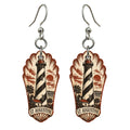 She's Choosing St. Augustine Earrings | Woodcut | S821