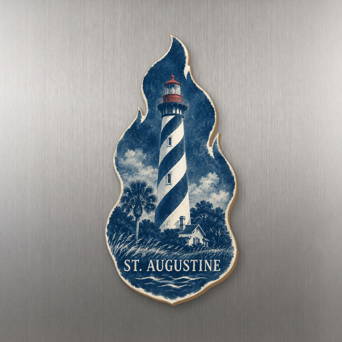 She's Choosing St. Augustine Magnet | Cyanotype-Inspired | S822-M