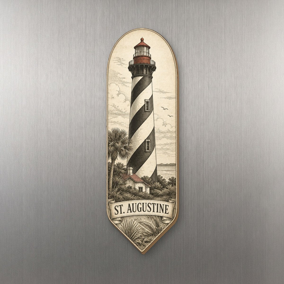 She's Choosing St. Augustine Magnet | Etching-Inspired Linework | S823-M