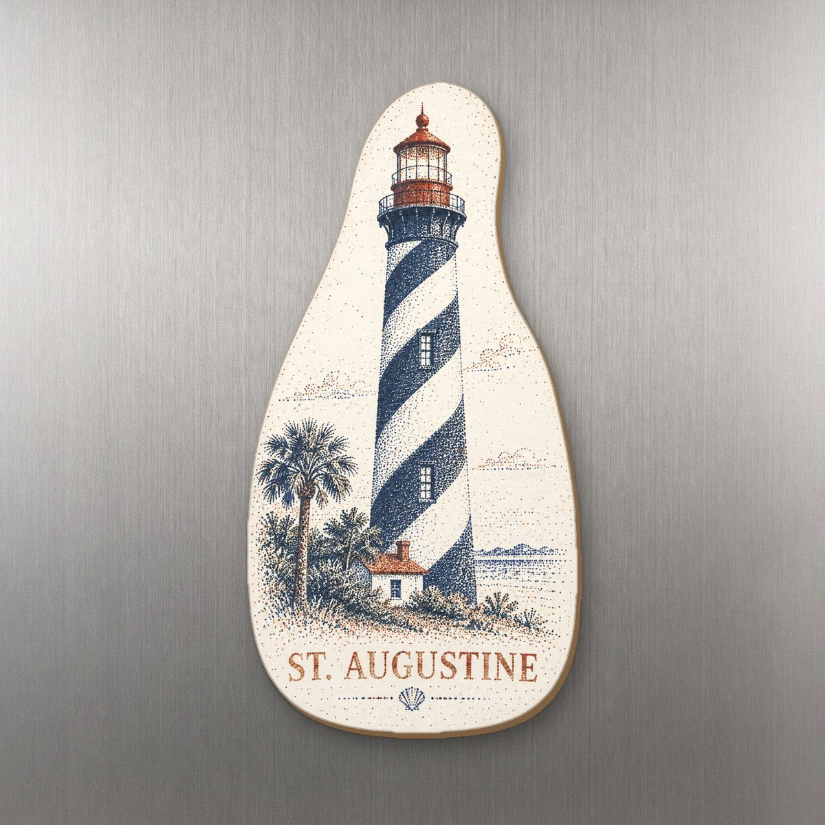 She's Choosing St. Augustine Magnet | Sparse Pointillism | S824-M