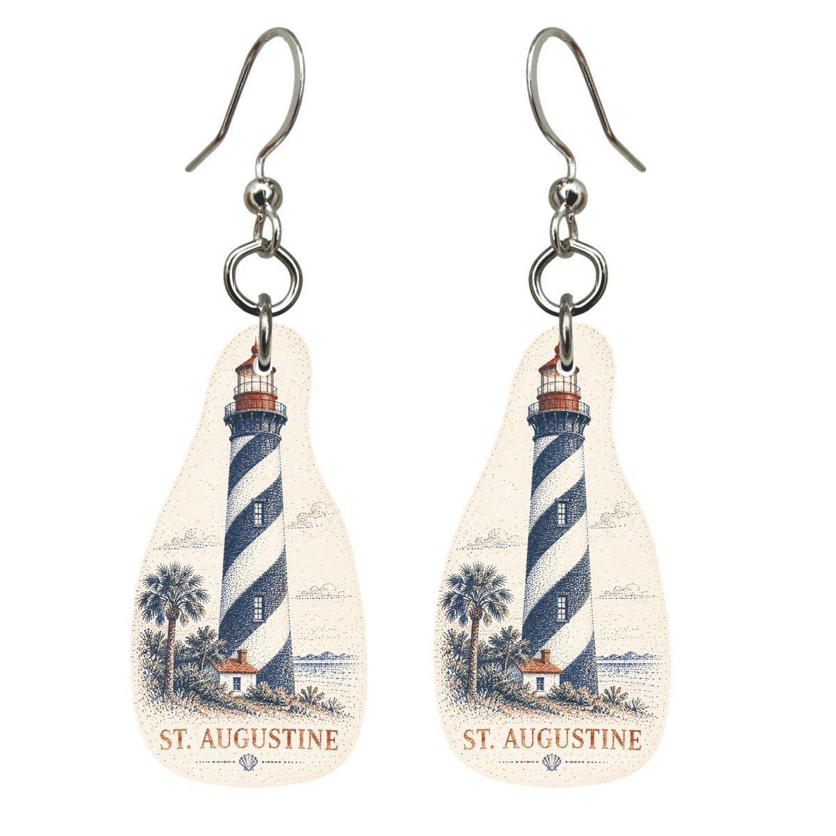 She's Choosing St. Augustine Earrings | Sparse Pointillism | S824