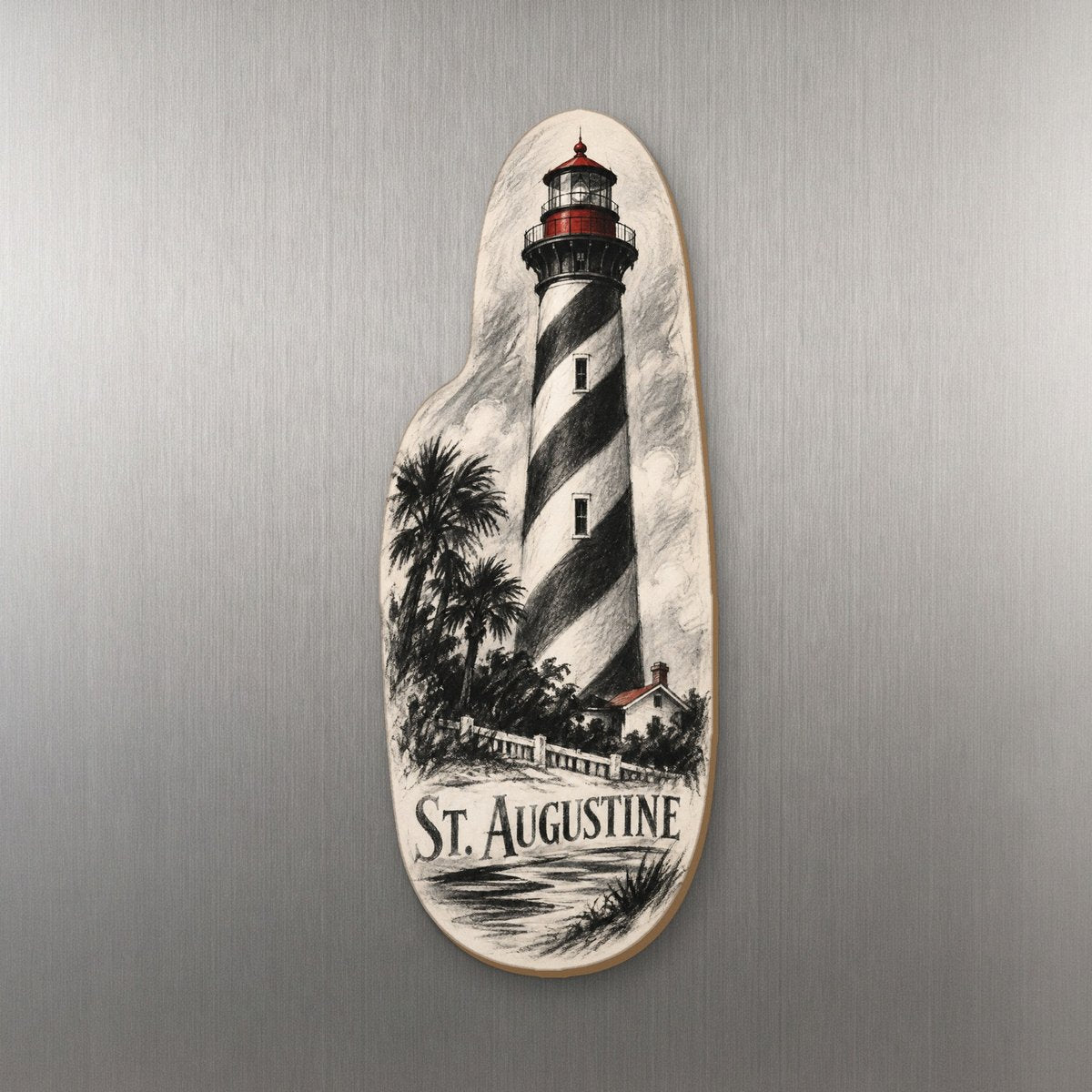 She's Choosing St. Augustine Magnet | Charcoal Gesture | S826-M