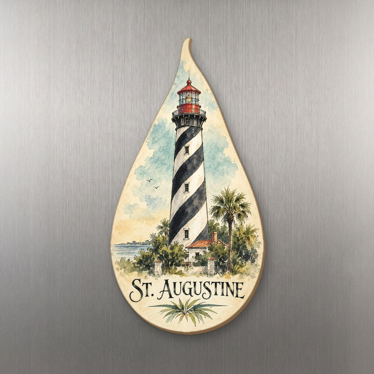 She's Choosing St. Augustine Magnet | Pen and Watercolor Wash | S828-M