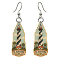 She's Choosing St. Augustine Earrings | Naive Folk Painting | S829