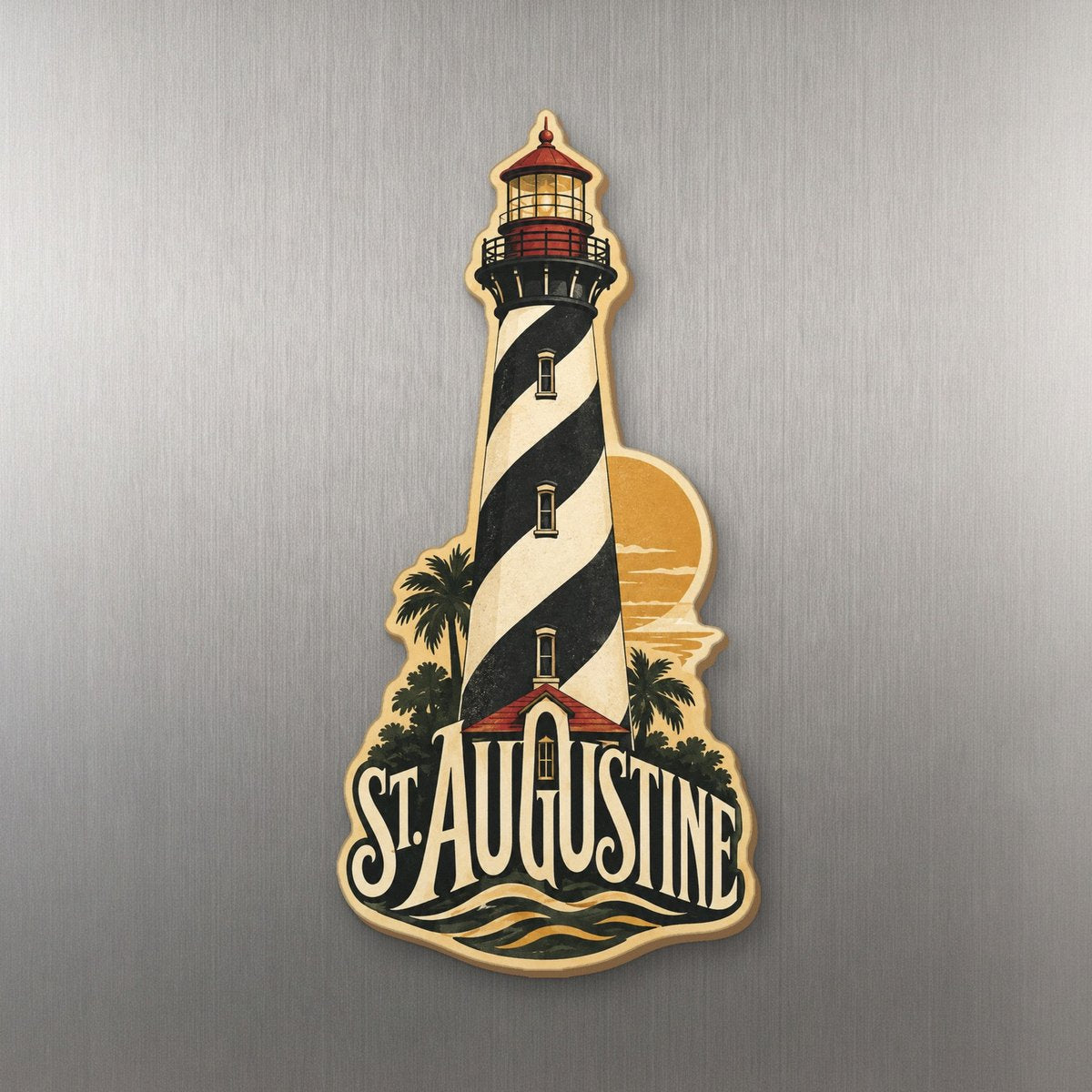She's Choosing St. Augustine Magnet | Typographic Illustration | S832-M