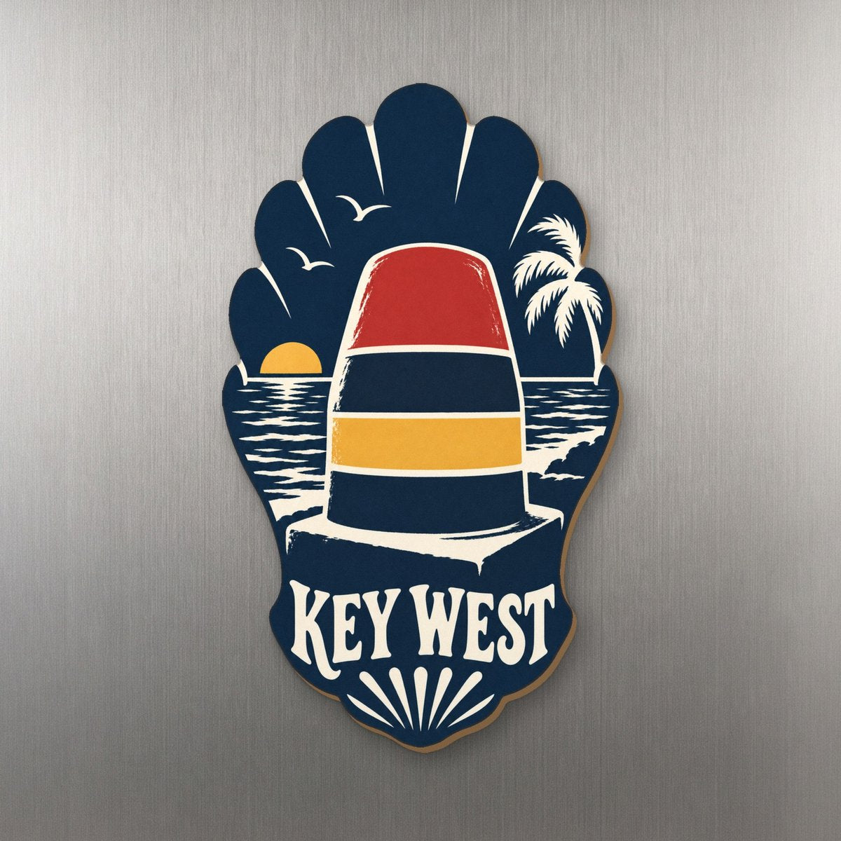She's Choosing Key West Magnet | Negative-Space Silhouette | S834-M