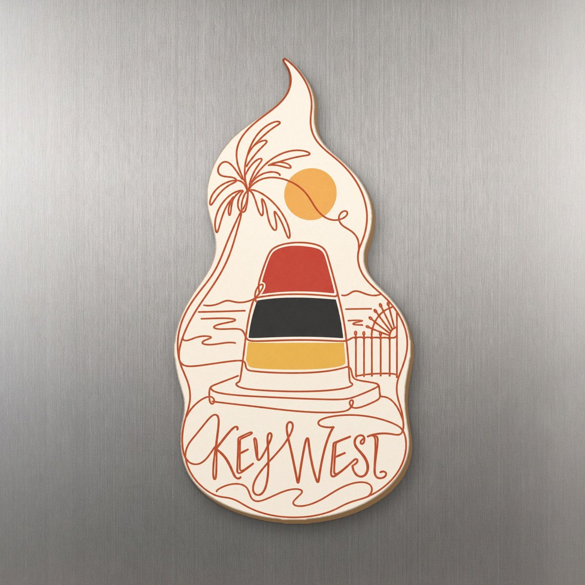 She's Choosing Key West Magnet | Continuous-Line Drawing | S835-M